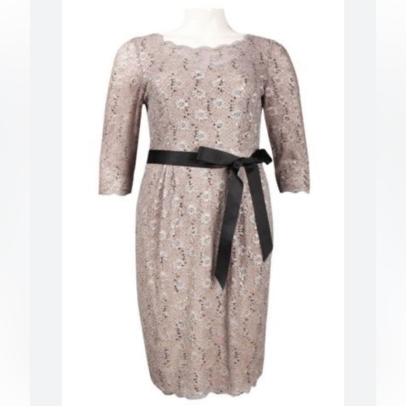 Women’s Alex Evenings Floral Sequin Dress - Picture 1 of 5
